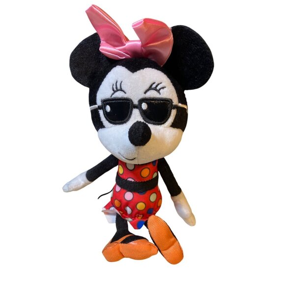Disney Minnie Mouse Plush Toy With Sunglasses Just Play - Picture 1 of 6